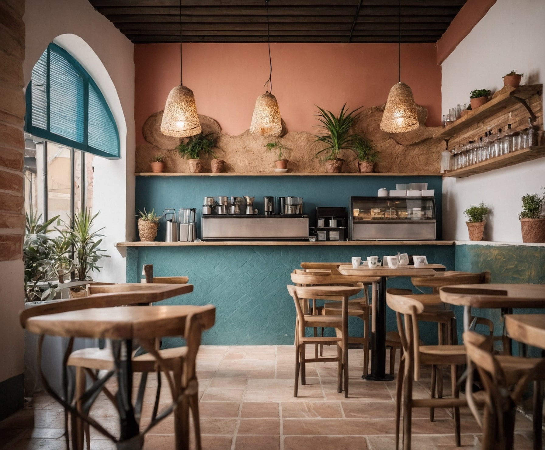 Desayunos y bollería fresca en cafetería de barrio